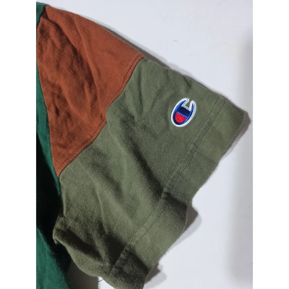Champion Multi-Color Striped Mens T-Shirt Size Small 80s‎ 90s Colorblock - Picture 9 of 9